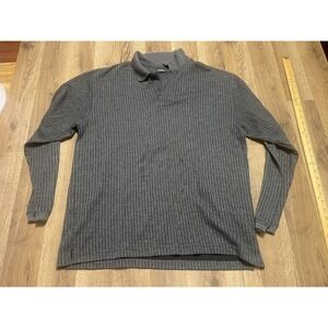 George Sweater, Men's Size Large, Gray, Turtleneck, Pullover, Long Sleeve